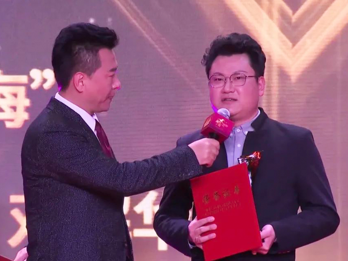 潘曉煒在故事活動(dòng)頒獎(jiǎng)現(xiàn)場(chǎng)