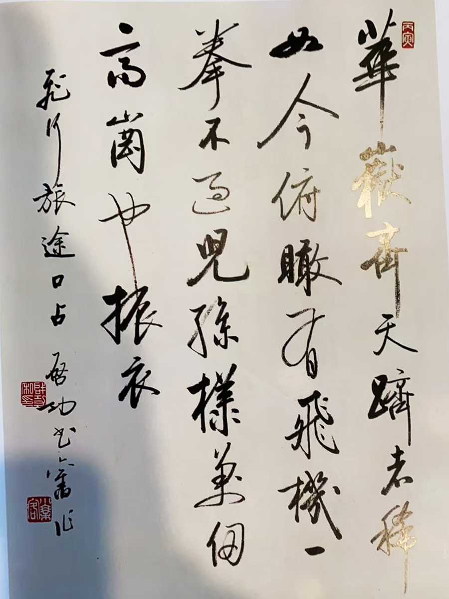 啟功自作詩書法欣賞